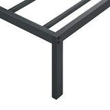 PrimaSleep Full-Size 18-Inch Heavy-Duty Steel Slat Bed Frame in Black with Anti-Slip Support, No-Noise Construction, Easy Assembly, and No Box Spring Required
