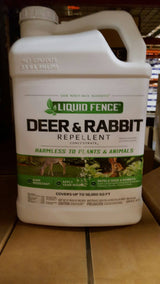 Liquid Fence Concentrate for Deer and Rabbit Repellent, 2.5 Gallon, 123