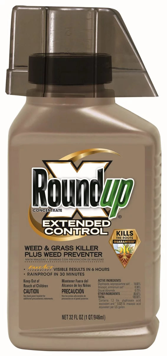 Extended Control Concentrate by Roundup, Weed and Grass Killer Plus Weed Preventer II, 32 oz