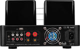 Dayton Audio HTA100BT 100W Hybrid Stereo Tube Amplifier with Bluetooth, USB, AUX, Phono, and Sub Out