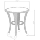 Better Homes and Gardens Azalea Ridge Round Outdoor Side Table, 20×22