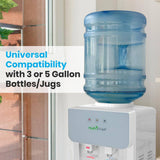 Nutrichef PKTWC36SL Universal Water Dispenser for Top-Loading Bottles, with Hot and Cold Dispensing