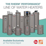 Rheem Performance Electric Tank Water Heater, 40 gal. Medium Size with 6-Year Warranty and 4500/4500-Watt Elements