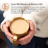 Ember Temperature Control Smart Mug 2, 14 Oz App-Controlled Heated Coffee Cup with Improved Design & 80-Minute Battery Life, White