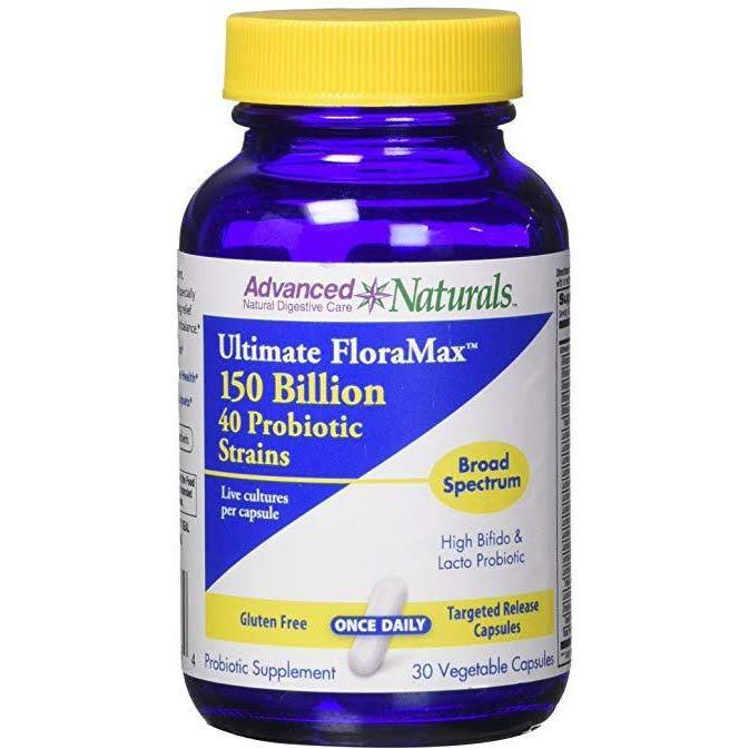 Advanced Naturals Ultimate FloraMax Probiotic Supplement with 150 Billion Cultures, 30
