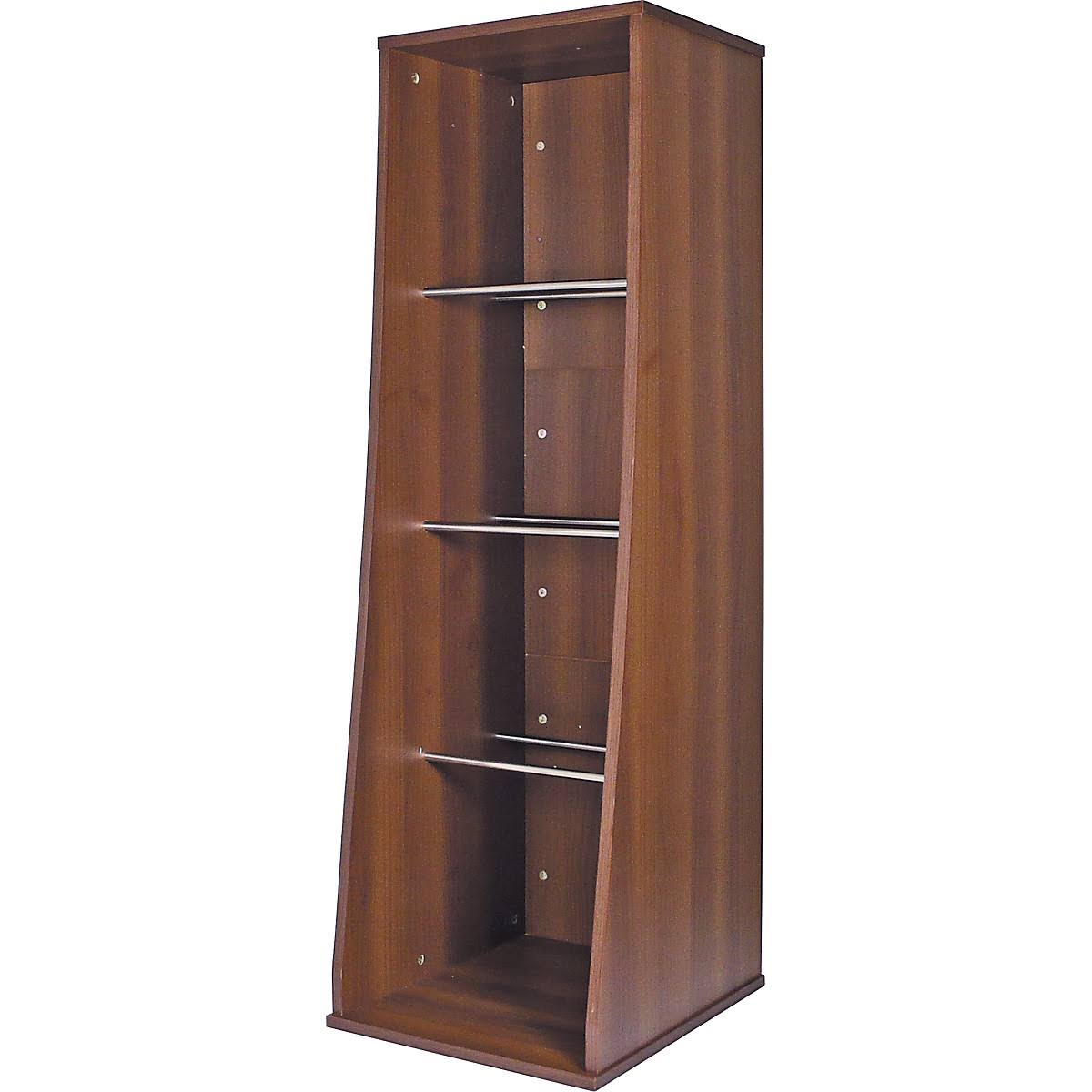 Sefour RS300 Vinyl Storage Unit with 500 LP Capacity, Tobacco Walnut