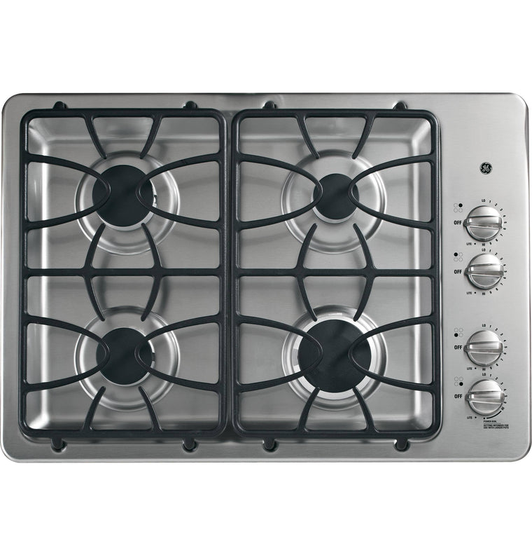 GE JGP333SETSS 30 x 22 Built-In Gas Cooktop with Stainless Steel Finish