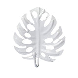 Leaf-Shaped Metal Wall Coat Rack with Key Hooks, No-Punch Mounting and Hat Hanger for Bedroom or Living Room, Color A