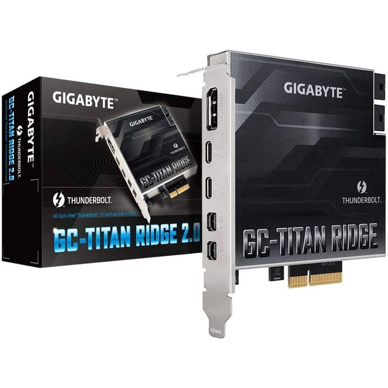 GIGABYTE GC-Titan Ridge 2.0 PCIe Expansion Card with Titan Ridge Thunderbolt 3 Connectivity