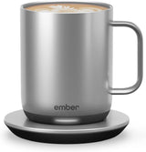 Ember Temperature Control Smart Mug 2, 14 Oz App-Controlled Heated Coffee Cup with Improved Design & 80-Minute Battery Life, White