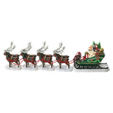 Department 56 North Pole Sleigh Featuring Eight Tiny Reindeer