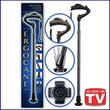 Ergocane Fully Adjustable Ergonomic Cane in Brown