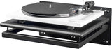 Pangea Audio Wall-Mount Turntable Shelf for Record Players, Black