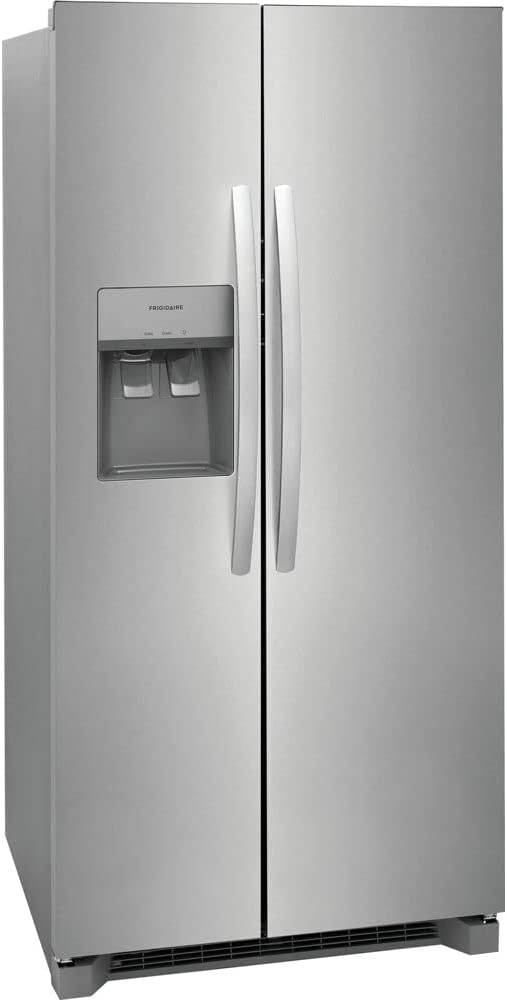 FRSS2323AS 33 Freestanding Side-by-Side Refrigerator, 22.2 Cu. Ft. Capacity with 3 Glass Shelves in Stainless Steel
