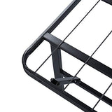 PrimaSleep Full-Size 18-Inch Heavy-Duty Steel Slat Bed Frame in Black with Anti-Slip Support, No-Noise Construction, Easy Assembly, and No Box Spring Required