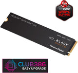 WD_BLACK 1TB SN770 Gen4 PCIe NVMe Gaming SSD with M.2 2280 Form Factor, Up to 5,150 MB/s, WDS100T3X0E