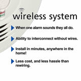 Kidde RF-SM-DC Battery-Operated Smoke Alarm with Wireless Interconnect