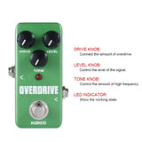KOKKO FOD3 Mini Overdrive Guitar Effect Pedal, Portable Design