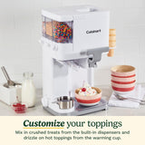 Cuisinart ICE-48 1.5-Quart Soft Serve Ice Cream Maker for Frozen Yogurt, Sorbet, Gelato, and Drinks, White