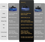 Pimax Vision 8K X PC VR Headset with Dual Native 4K CLPL Displays, 200-Degree FOV, RGB Pixel Matrix Panels, USB Power, and Modular Audio Strap