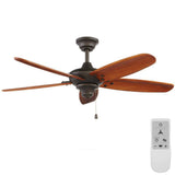 Home Decorators Collection Altura Smart Ceiling Fan, 48 in. with Oil-Rubbed Bronze Finish, Wi-Fi Connectivity and Remote, Works with Google Assistant