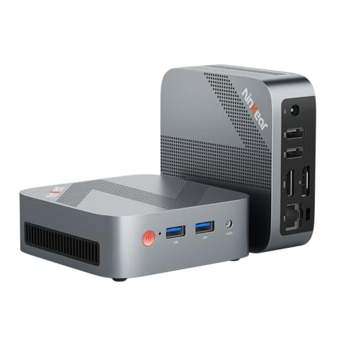 W-11 Mini PC with Intel N150 Processor up to 3.6GHz, 16GB DDR4 RAM and 512GB M.2 SSD, 4K Dual Display, HDMI 2.0/DP, USB 3.0, Wi-Fi 5 and Bluetooth 5