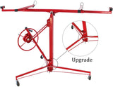 Rolling Drywall Panel Lift with Lockable Casters, 11-Foot Hoist for 150-LB Loads, Axonl Construction Panel Jack