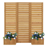 Yardistry Fusion Privacy Screen with Integrated Planters