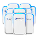 Clarifion 10-Pack Filterless Mobile Ionizers with Highest-Output Negative Ion Generators, Plug-In Travel Air Purifiers
