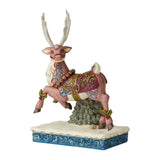 Jim Shore Adventure Bound Victorian Reindeer, Polyresin, 6004181