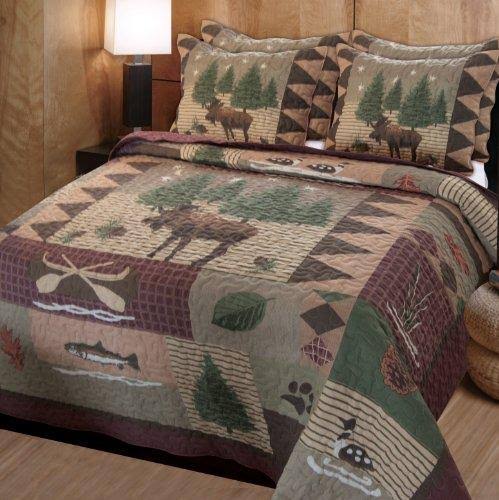 King Quilt Set from Greenland Homes Moose Lodge Collection