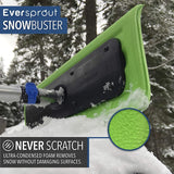EVERSPROUT SnowBuster Extendable Roof Rake with Never-Scratch Foam Pad, 7-to-24 Foot Length and Up to 30 Ft Standing Reach