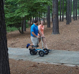 KneeRover Quad All-Terrain Knee Walker with Metallic Blue Finish