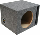 Single 15-Inch Car Audio Subwoofer Enclosure with Vented Ported Design, 3/4-Inch MDF Construction