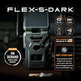 SPYPOINT Flex-S-Dark Solar Cellular Trail Camera with Built-In Solar Panel, 40MP Photos, 1080p Video with Sound, No-Glow Night Vision and Motion Activation
