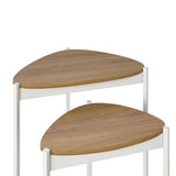 Novogratz Tallulah Nesting Table Set in Walnut and White