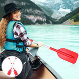 2-Piece Telescopic Boat Paddle Set with Plastic Blades and Aluminum Alloy Shafts, Adjustable Oars for Kayaking, Rafting and Canoeing