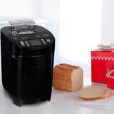 Wolfgang Puck Bread Maker with 2 lb. Capacity, 14 Functions and Nut Dispenser, Black