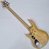 ESP LTD B-205 Five-String Fretless Bass with Spalted Maple, Natural Satin Finish