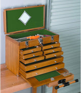 Windsor Design Wooden Tool Chest Featuring 8 Drawers