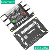 ATX Power Supply Breakout Board with Acrylic Case Kit, 12 USB Ports and 3A Maximum Output, Featuring 3.3V, 5V, 12V, and -12V Outputs