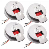 Kidde i4618 Hardwired Smoke Alarm, 4-Pack with Ionization Sensor, 120V AC Power and 9V Battery Backup