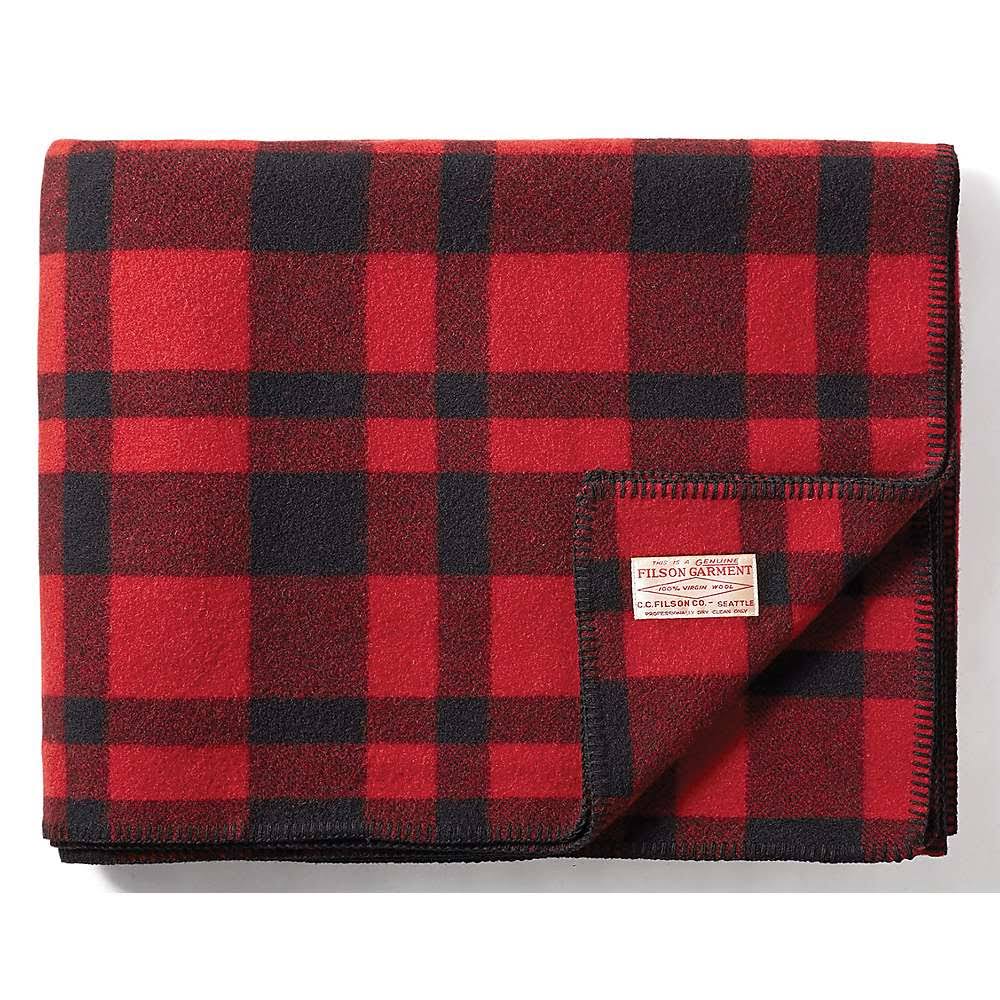 Filson Mackinaw Blanket in Red and Black