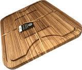 Extra-Large Reversible Bamboo Cutting Board for Meat, Cheese and Vegetables, Organic Wooden Carving Board for Kitchen Use