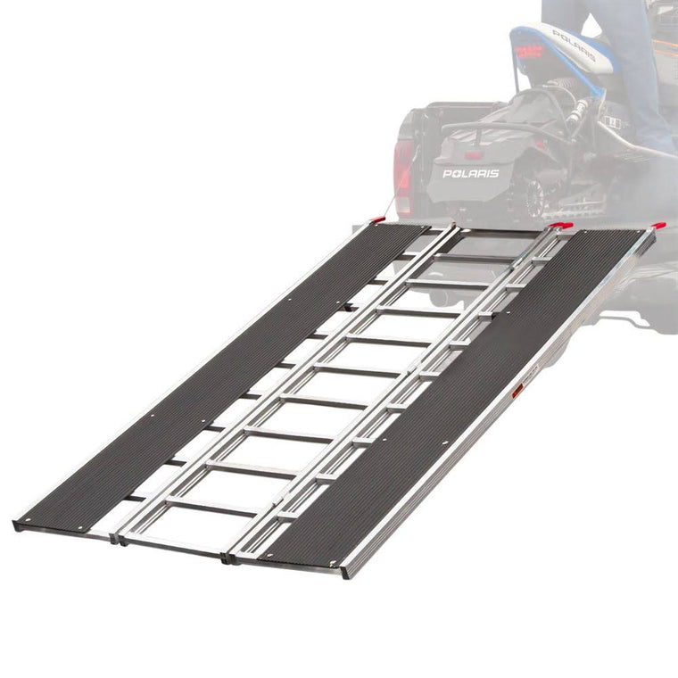 Black Ice Snowmobile Loading Ramp, 94×22 x 54×22, with Extra-Wide Glides