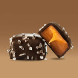 Funtasty Dark Chocolate Sea Salt Caramel Squares, 2-Pound Candy Pack