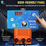 SKYSHALO 155Amp 3-in-1 TIG Welder with 110V High-Frequency TIG, Stick and Clean Modes, IGBT Inverter and Digital Arc Control