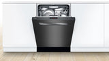 Bosch 800 Series Built-In Dishwasher, 24-Inch Top Control Design with CrystalDry, Third Rack, Stainless Steel Tub and 42 dBA Operation, Black Stainless Steel