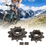 Carbon Steel Pocket Bike Gear Kit with 9T and 11T Pinion Sprockets, Universal Front and Rear Motor Freewheel Chain Wheels