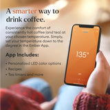 Ember Temperature Control Smart Mug 2, 14 Oz App-Controlled Heated Coffee Cup with Improved Design & 80-Minute Battery Life, White
